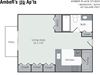 Studio apartment floor plan layout